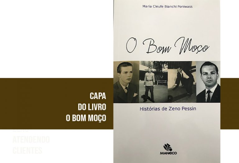 Foto histórica da Zeno Representações, com o fundador Zeno Pessin em destaque